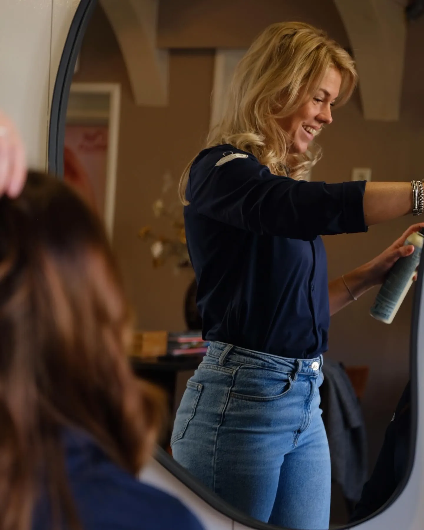 Kleurbehandeling in salon