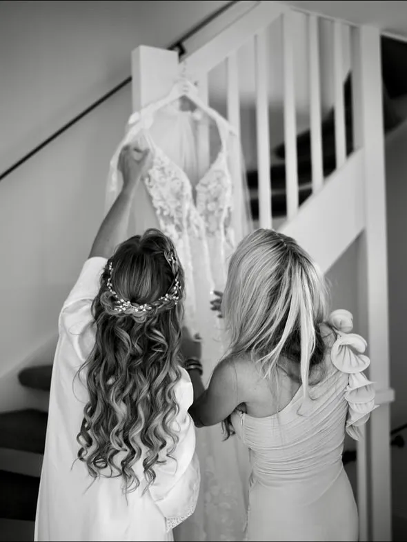 Bruidsstyling – zwart-wit